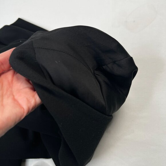 Helmut Lang Knit Pointed Hem Blazer Knit Jacket Viscose Stretch Black Medium - Picture 9 of 12